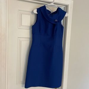 Royal blue tahari work dress